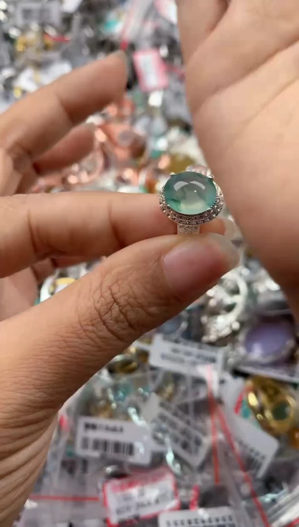 未镶嵌戒指翡翠222----7