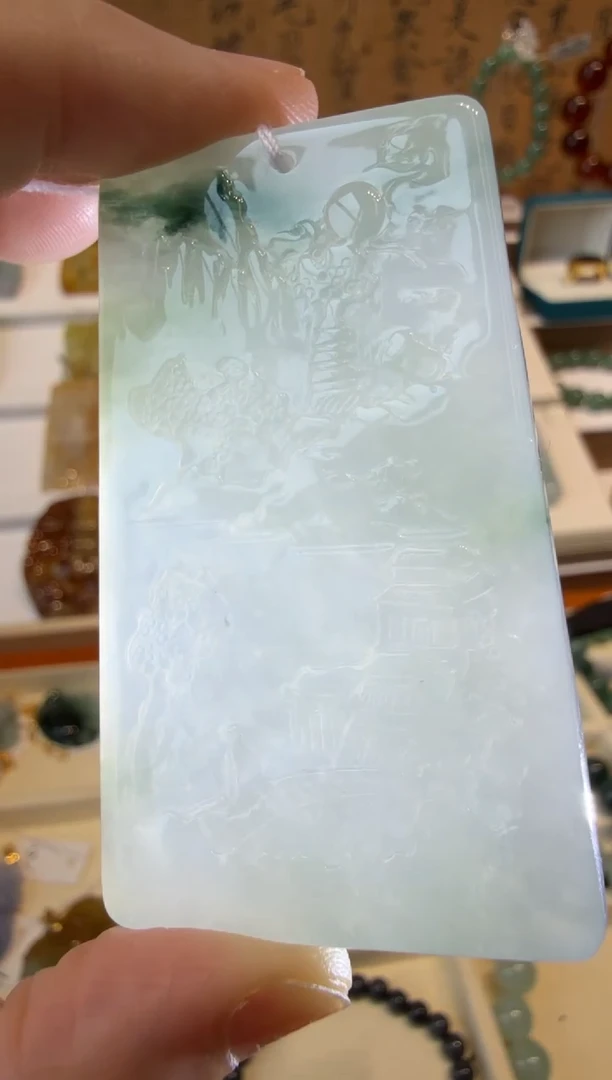 翡翠挂件未镶嵌A货翡翠多样性孤品