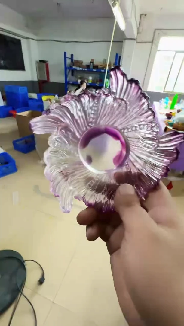 手工艺品琉璃古法琉璃果盘摆件