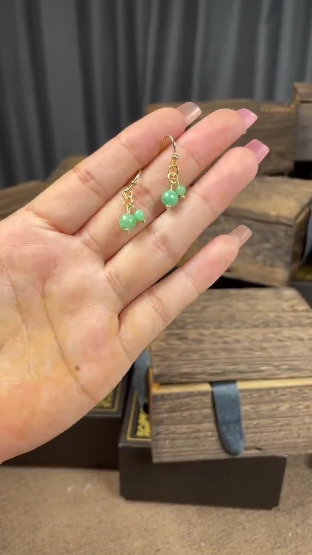 未镶嵌翡翠耳饰耳钩