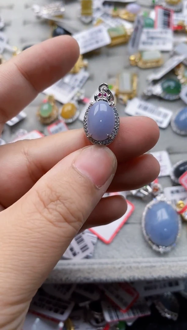 翡翠戒指银S925镶嵌8888888    6