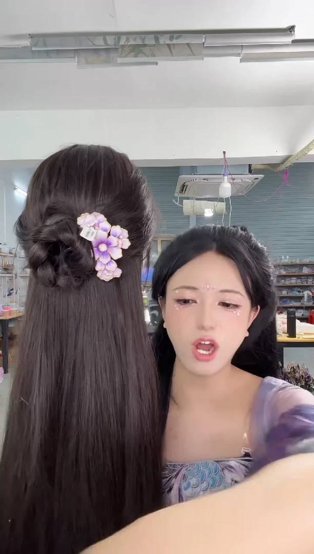 合金无604 非遗绒花 发梳