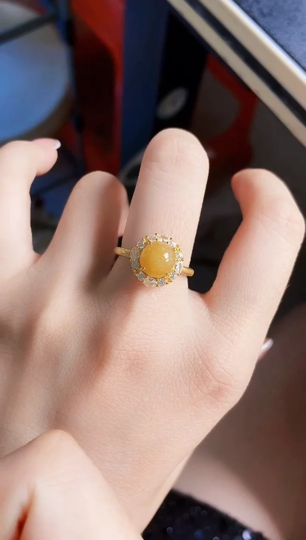 银S925镶嵌戒指翡翠12