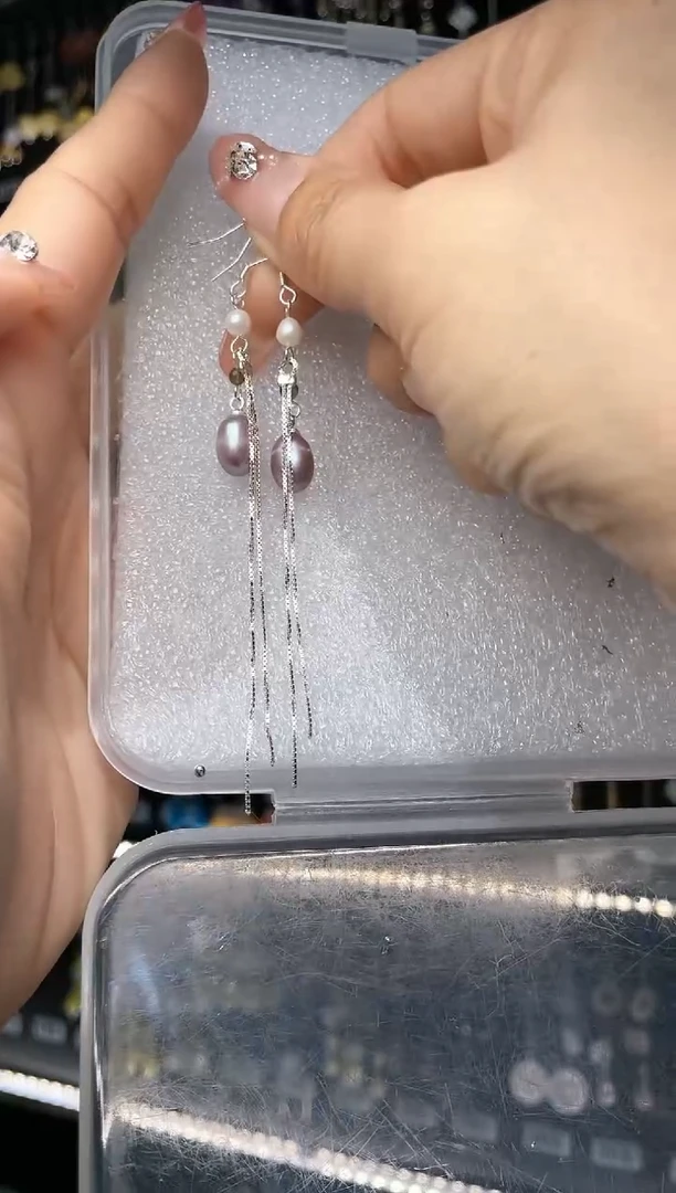 【闪购商品】紫晶耳饰银S925镶嵌墨谣郡主