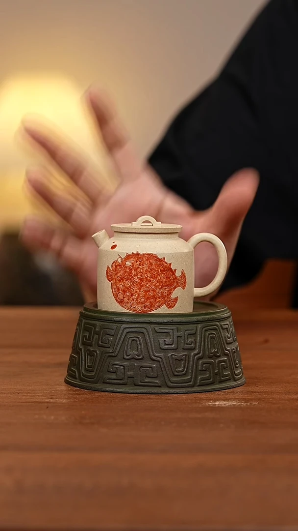 茶壶紫砂一团和气
