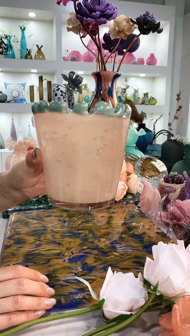 慕忆家手作琉璃花瓶716
