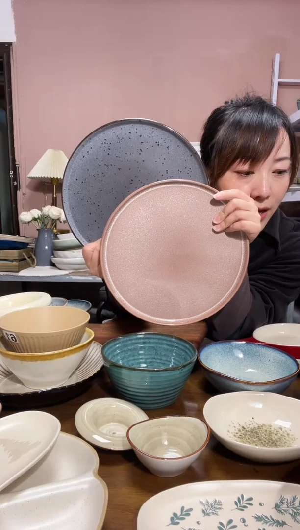 瓷微瑕（2个装）大盘子套装