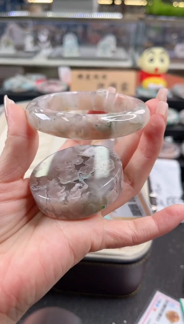 未镶嵌手镯石英质玉58圈口（赠品镯心）29