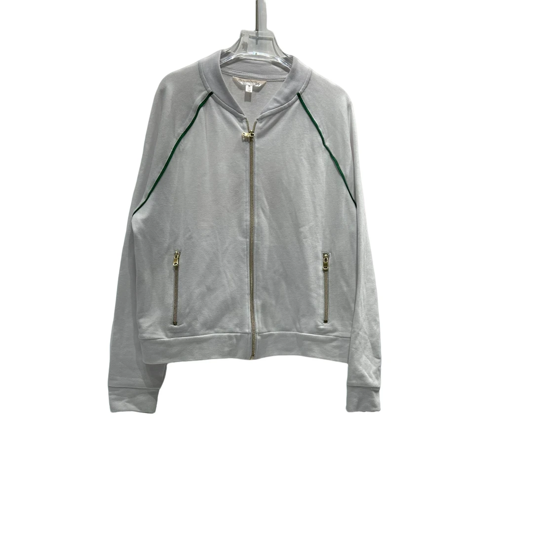 公主娜娜春款短款休闲时尚潮流百搭纯色铜拉链立领拉链衫