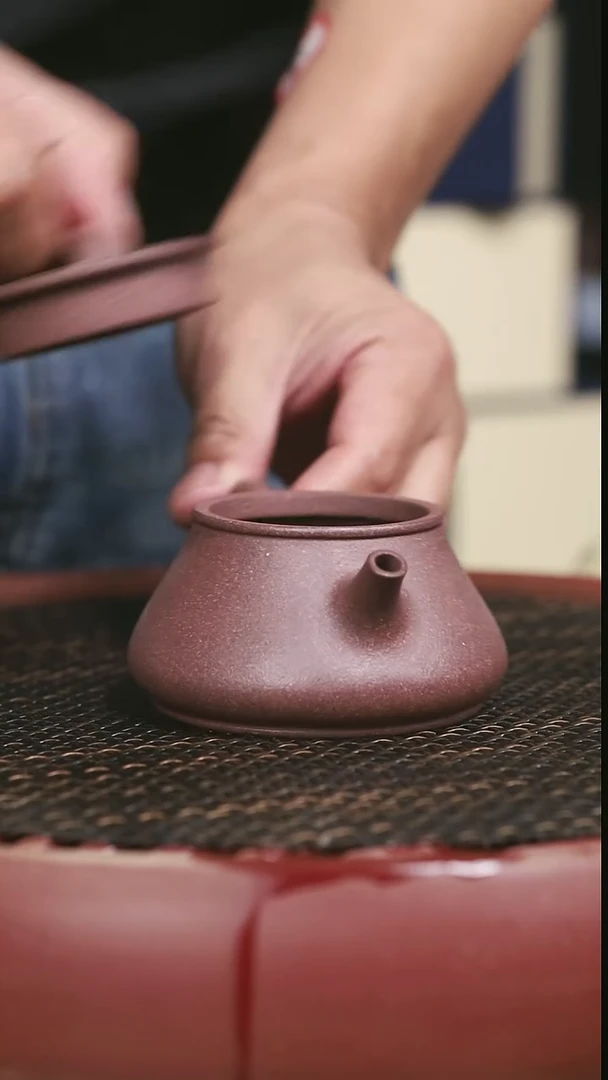 茶壶紫砂全手工桃花泥瓦瓢