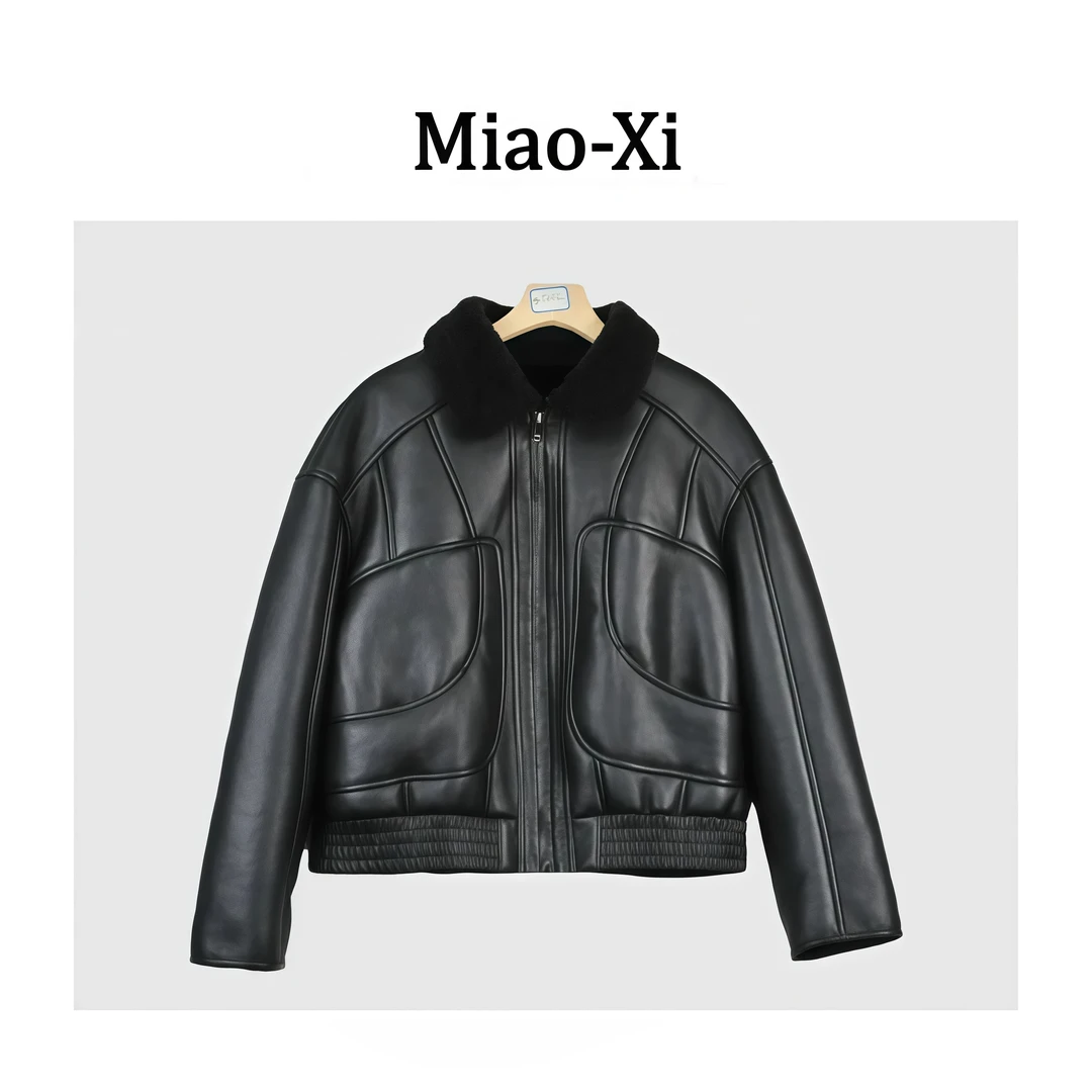 妙兮·LL冬季新款时尚气质百搭轻奢设计款毛毛领外套*20253158