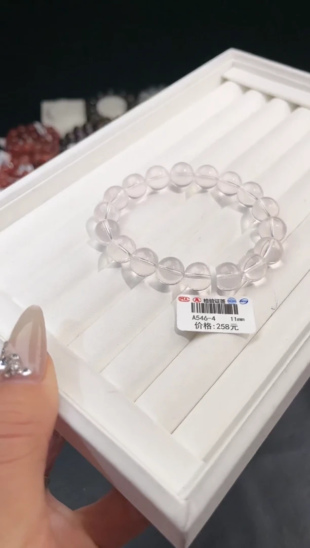 【闪购商品】水晶手链未镶嵌多样性发一白水晶11m+