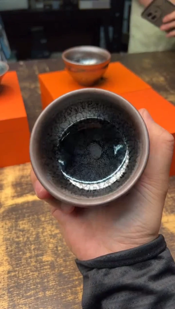 卓瑶养卓世油滴禅定钵+曜彩单盏