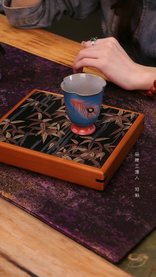 蓝翎羽毛系列高脚杯