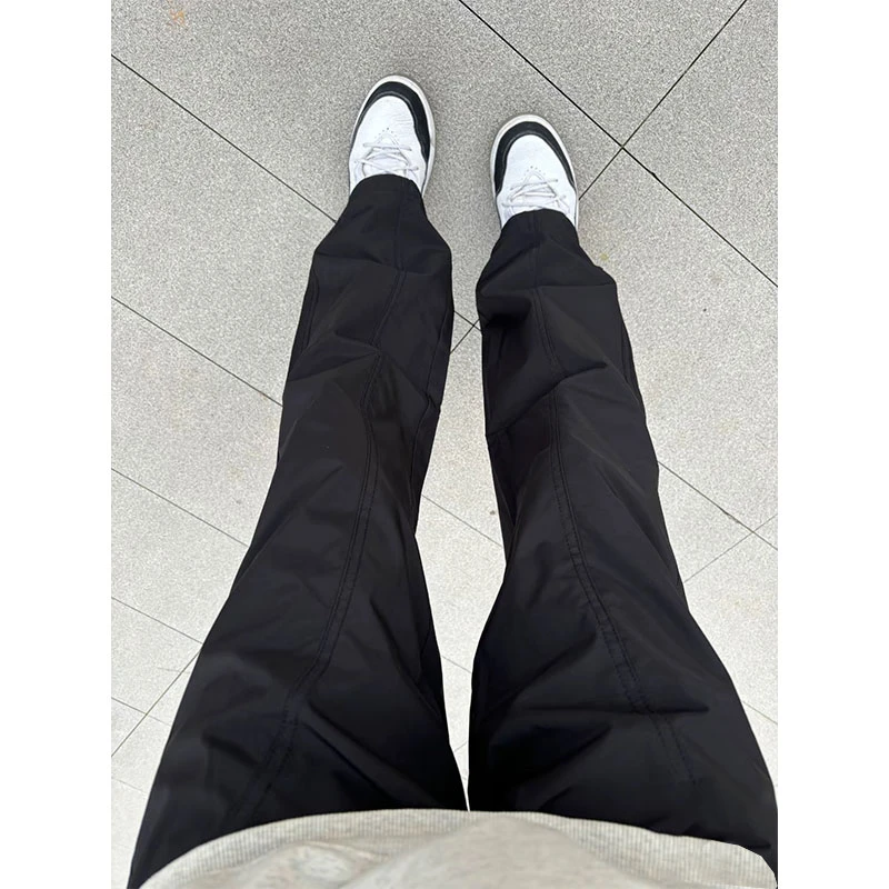 机能冲锋裤男2025春夏季新款登山裤美式工装运动高街直筒休闲裤子