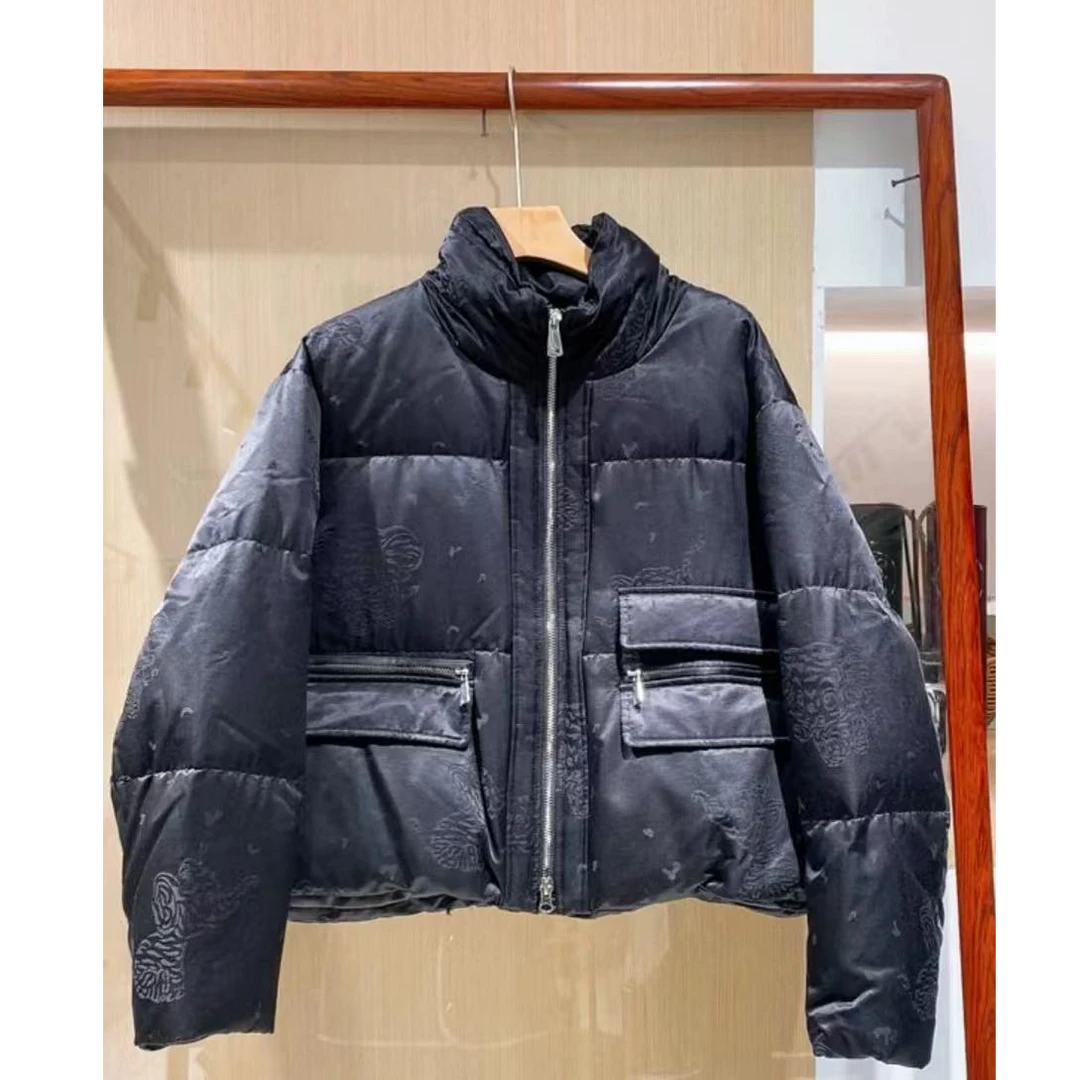 【no退no换 谨慎下单】立领提花大口袋鹅绒外套 85090