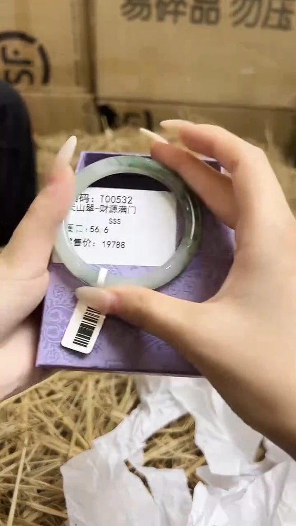 未镶嵌手镯石英质玉T00532