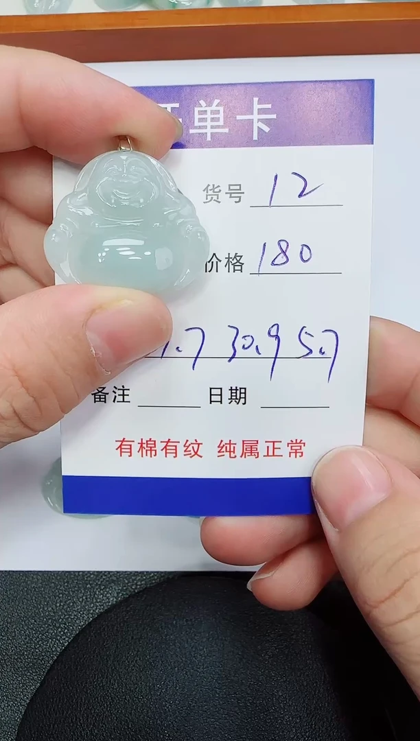 吊坠(赠链)未镶嵌翡翠12