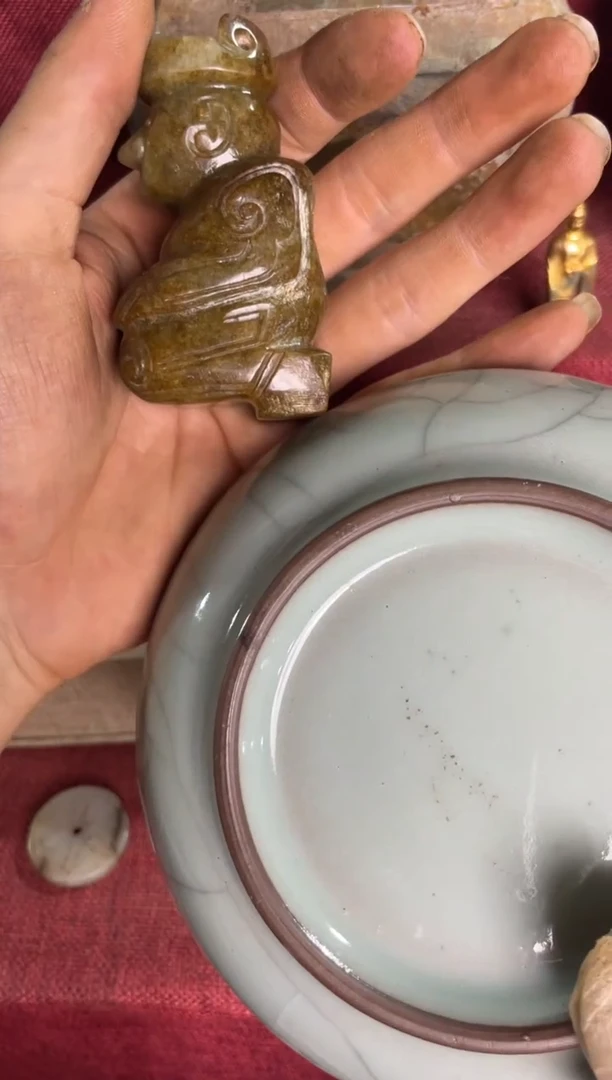 瓷片手工，手绘，陶瓷