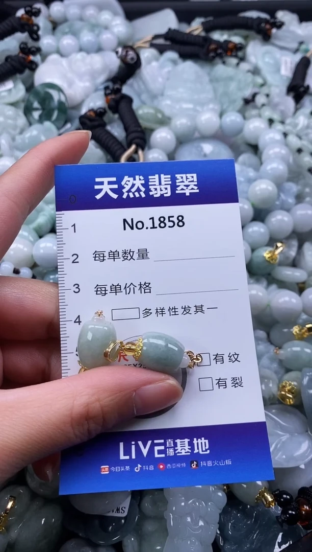 【闪购商品】翡翠颈饰未镶嵌缅甸A货翡翠1858