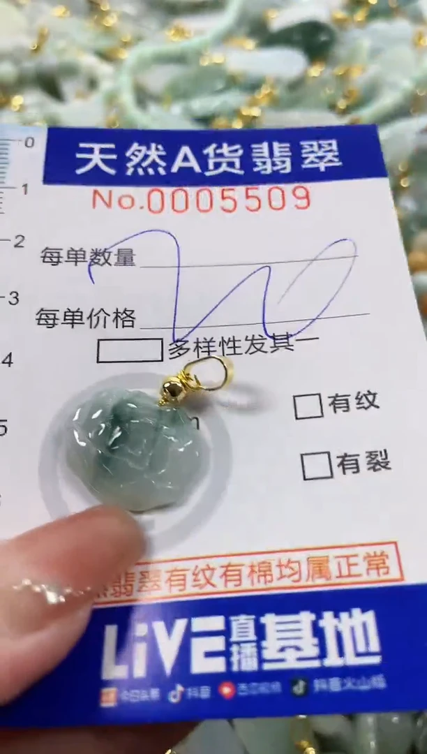 颈饰未镶嵌翡翠天然A货翡翠