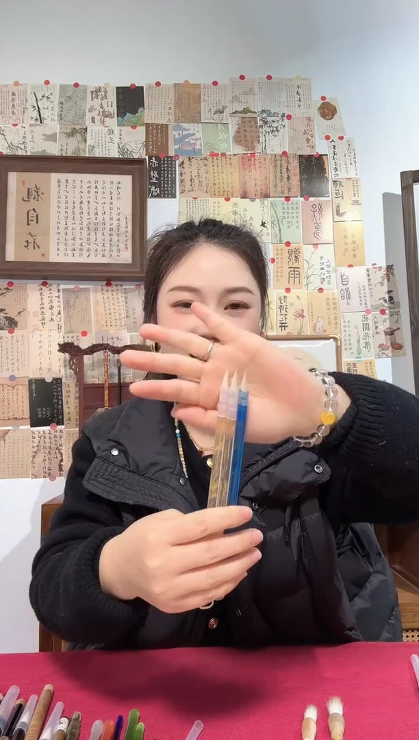 闪2 三支细嫩光风羊毫小楷出锋2.0（清水试笔）