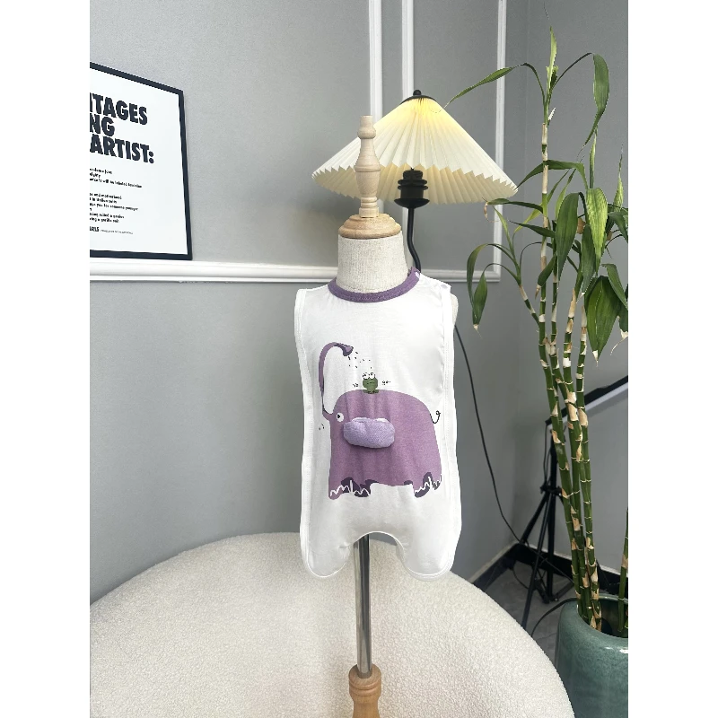 （全）夏款背心连体衣空调服韩版休闲哈衣宝宝夏季哈衣爬爬服格子