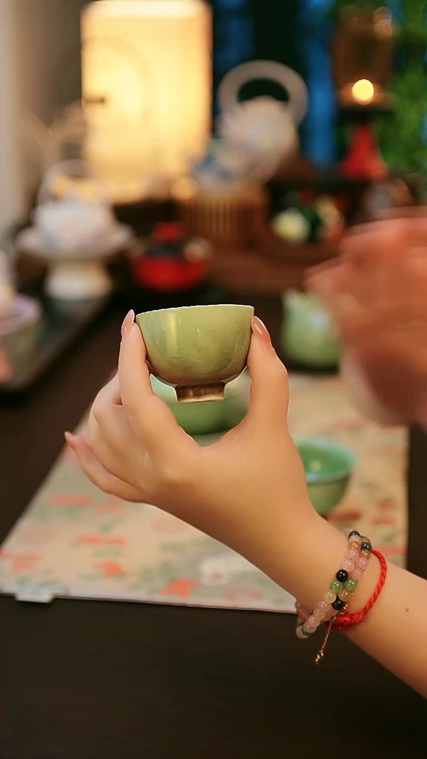 陶瓷茶具楚门美人醉圆口杯