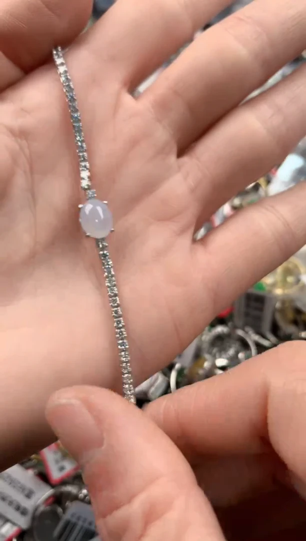 银S925镶嵌戒指翡翠3      5