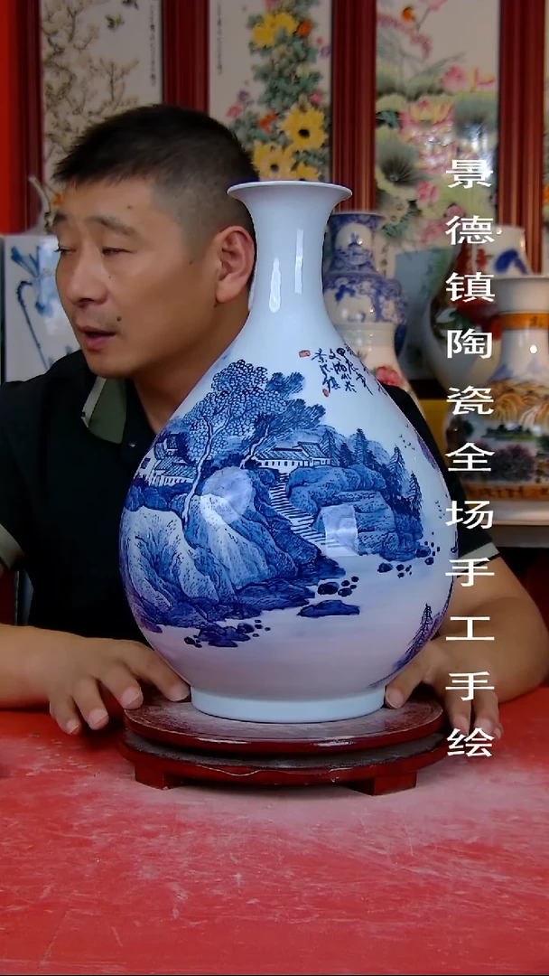 摆件智**星景德镇陶瓷 全场手工手绘