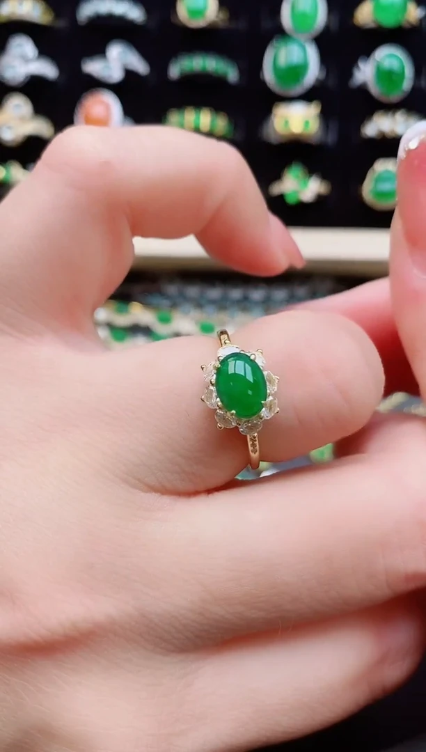 【闪购商品】翡翠戒指银S925镶嵌1212