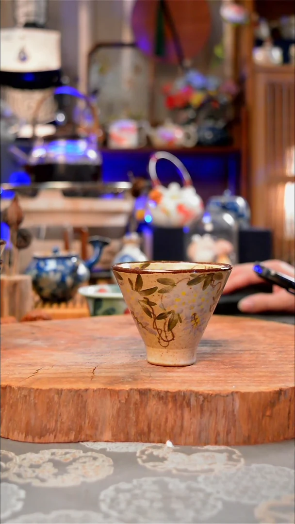 【闪购商品】杯子紫萼手工手绘手工手绘