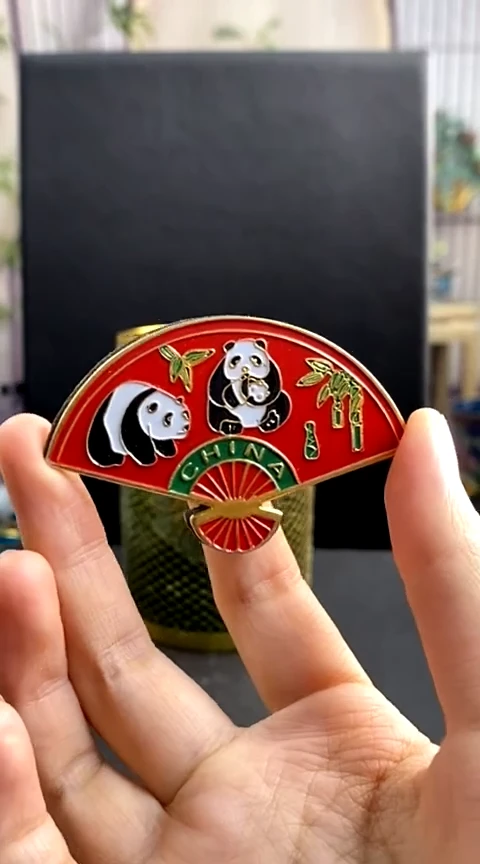 【闪购商品】非遗技艺 景泰蓝熊猫冰箱贴