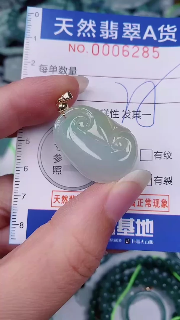翡翠未镶嵌颈饰00006285