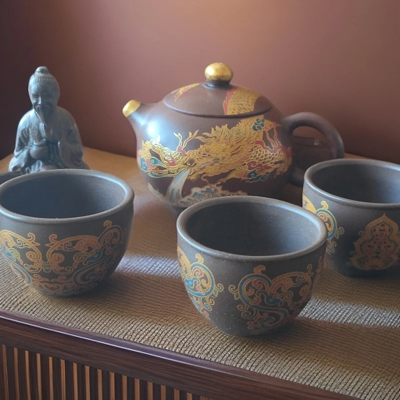 玲珑堂精品紫砂壶套组2564