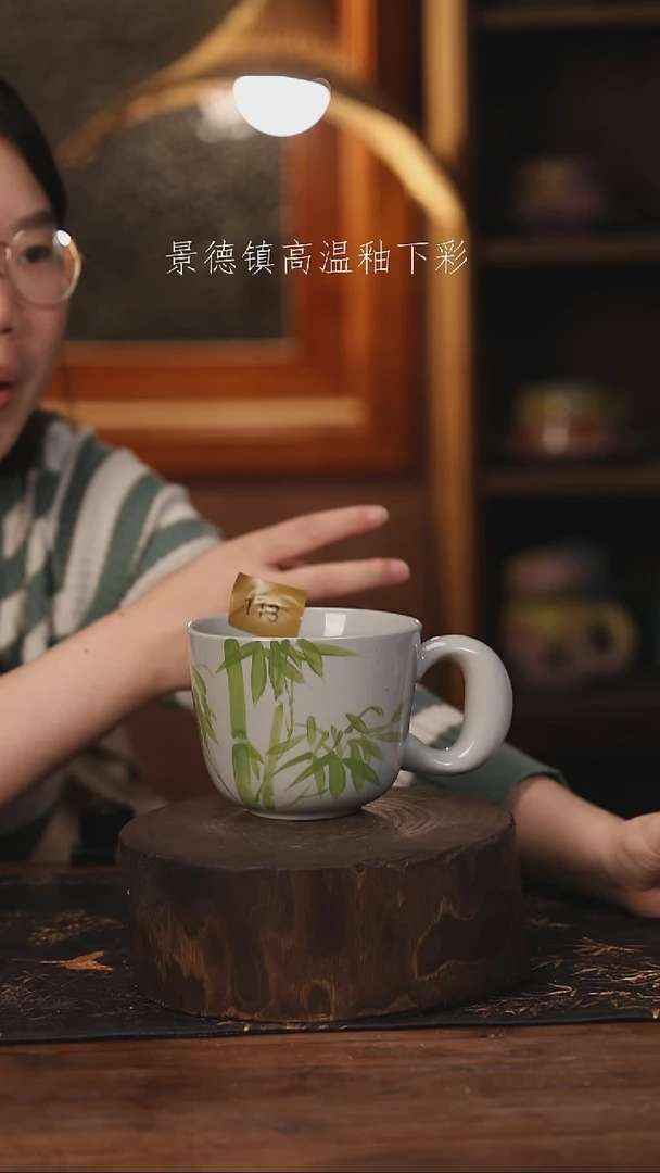 陶瓷景德镇高温釉下手绘陶瓷@L113@
