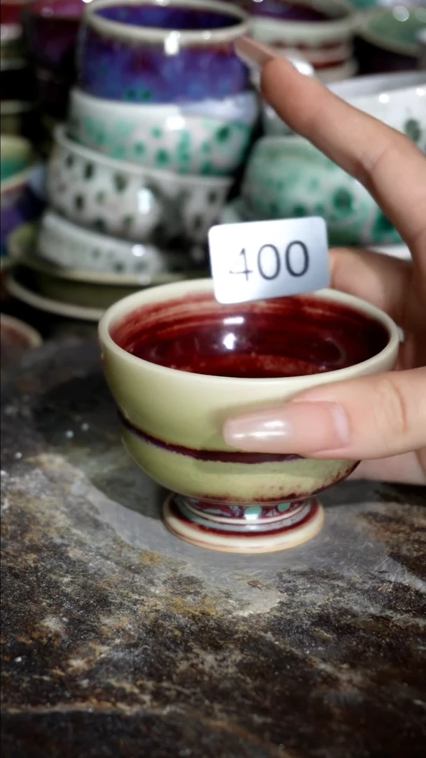 摆件精品窑变钧瓷茶器