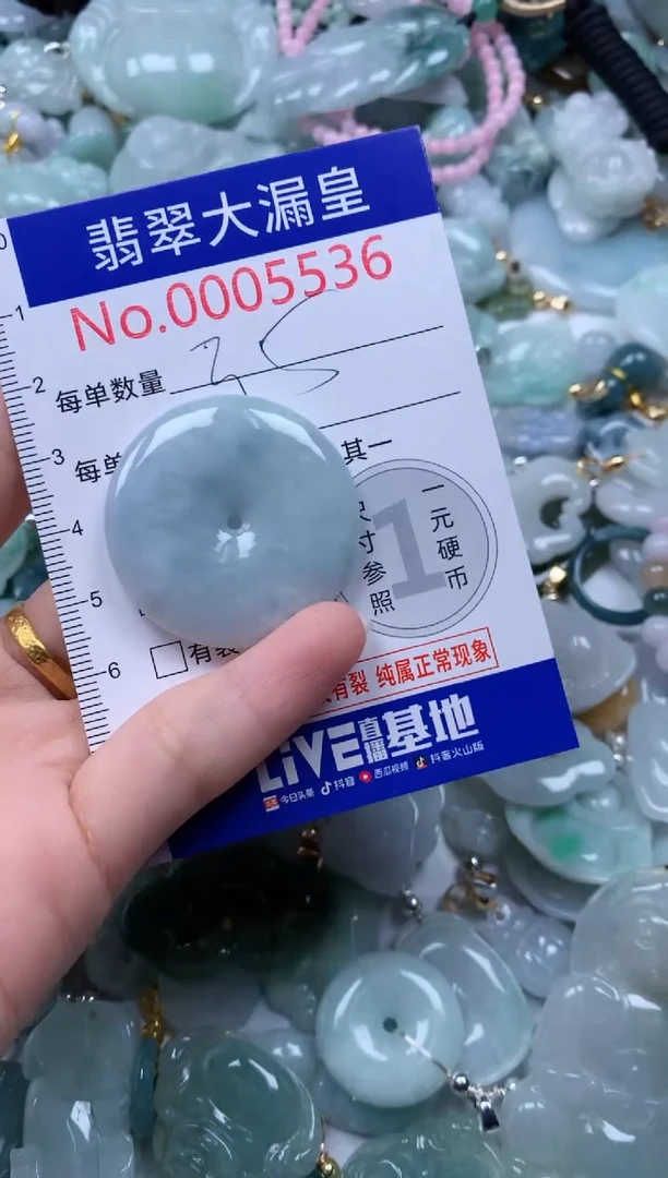 翡翠未镶嵌吊坠(不含链)5536