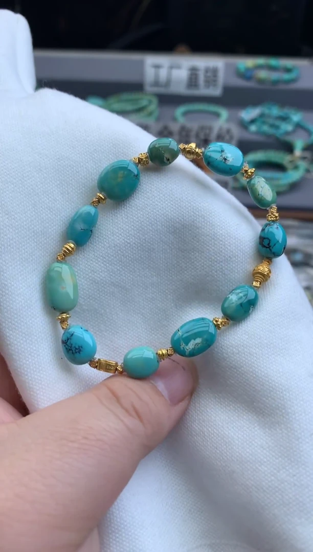 未镶嵌绿松石手串C08