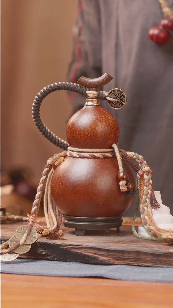 1127号链接精品大漆葫芦现货现发[一物一拍]（400-500ml）