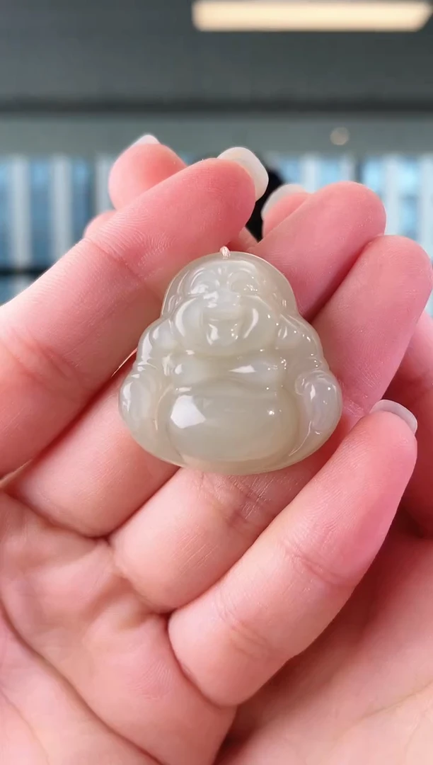 和田玉未镶嵌颈饰30佛公 cp 多样性发其一
