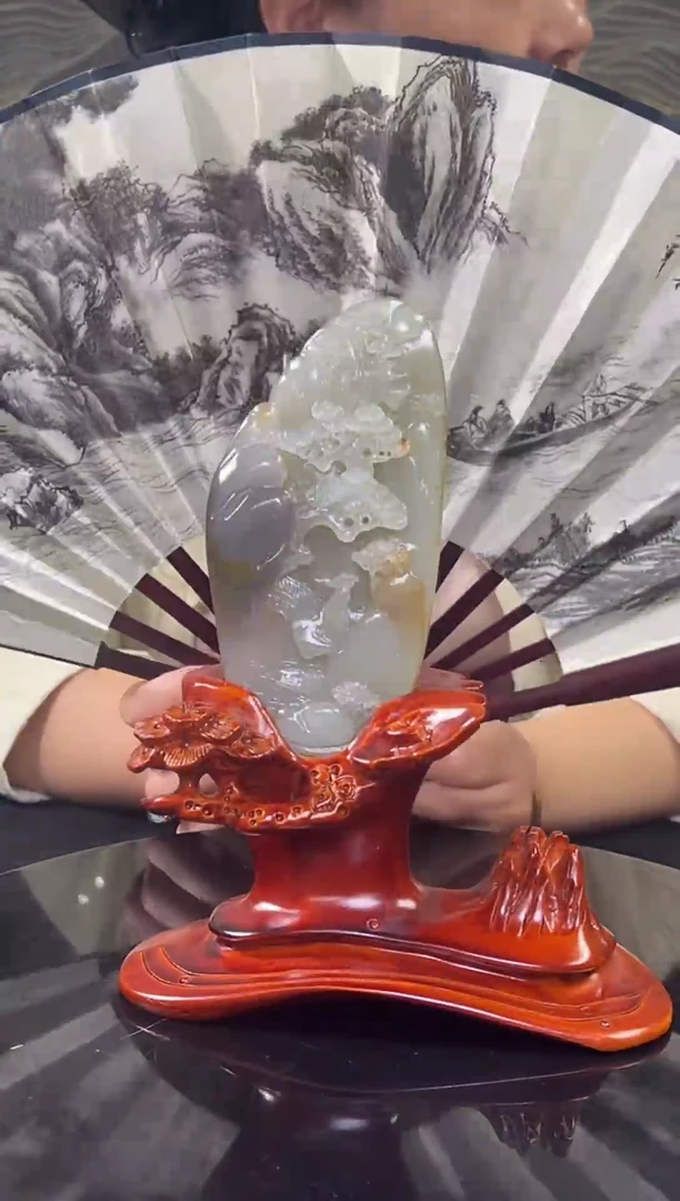 和田玉未镶嵌摆件摆件