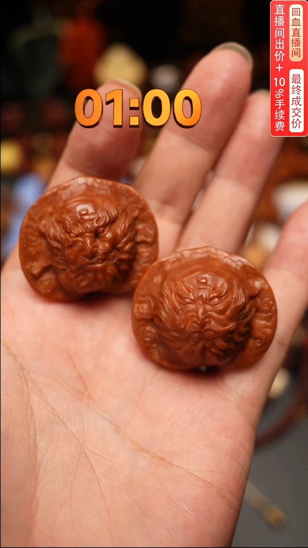 手串/手链橄榄核小**?核桃钟馗