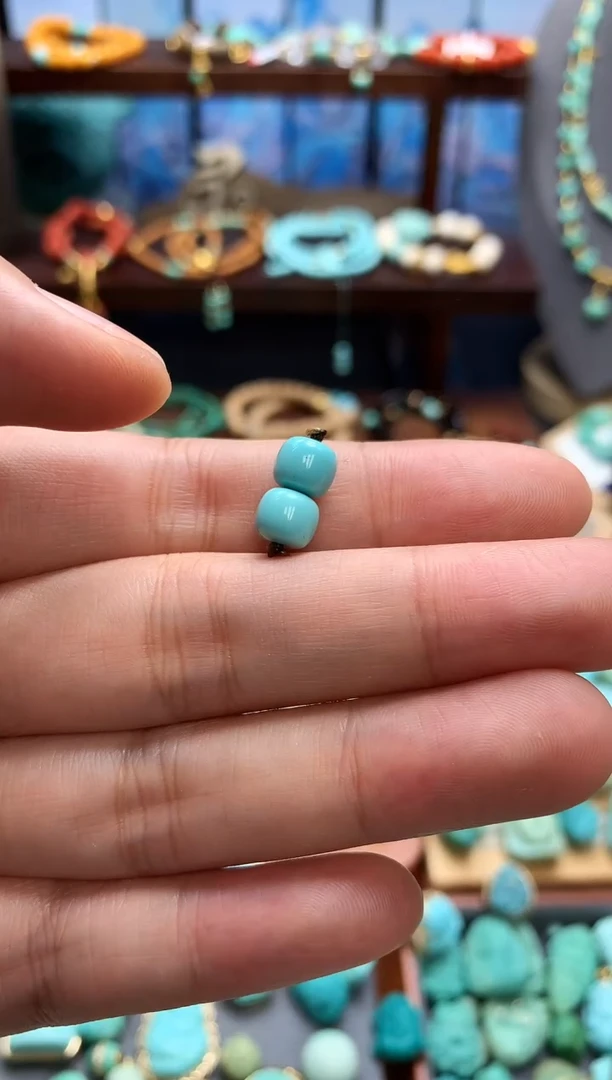 未镶嵌绿松石挂件老型珠
