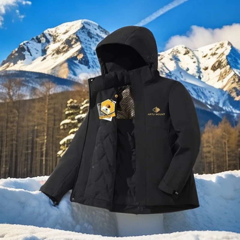 男士软壳滑雪极寒服5629