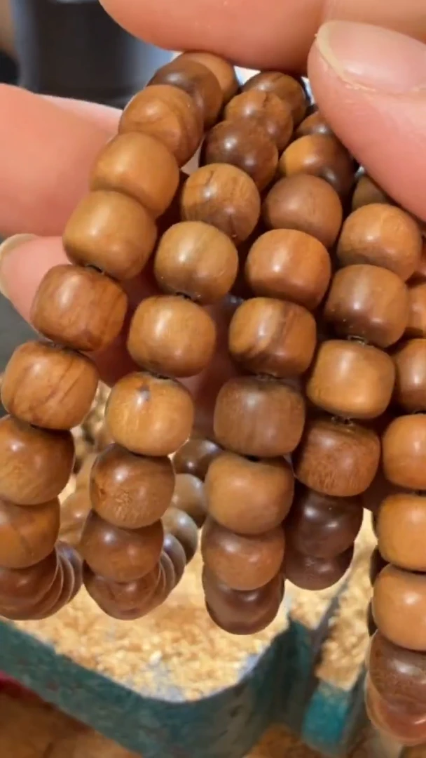 檀香木手串/手链四剖料7x8福利款单圈