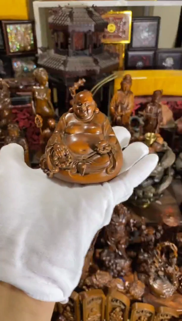 小叶黄杨小件弥勒