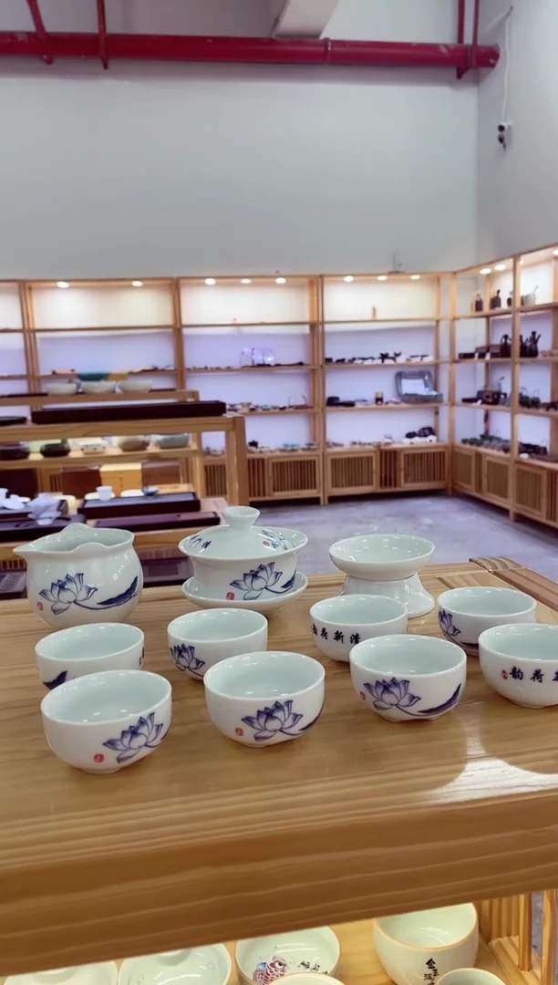 12头功夫茶具【清荷】@@MTZGFQH12