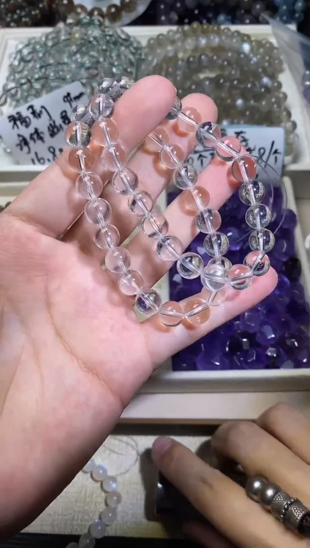 未镶嵌手串水晶白水晶