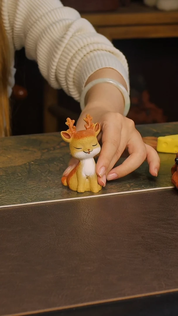 紫砂茶宠一鹿有你